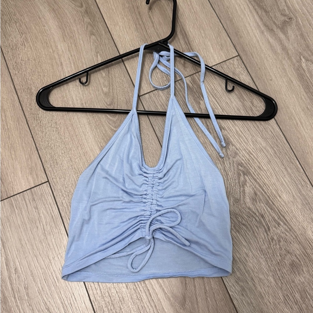 Light Blue Halter Top